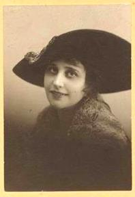 Фото "Вера Холодная" с автографом, 1917 г. 28х19,5см (размер в паспарту)